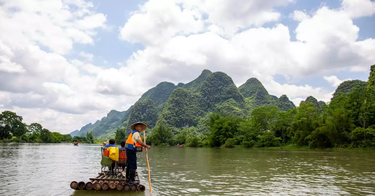 yulong river bamboo rafting price