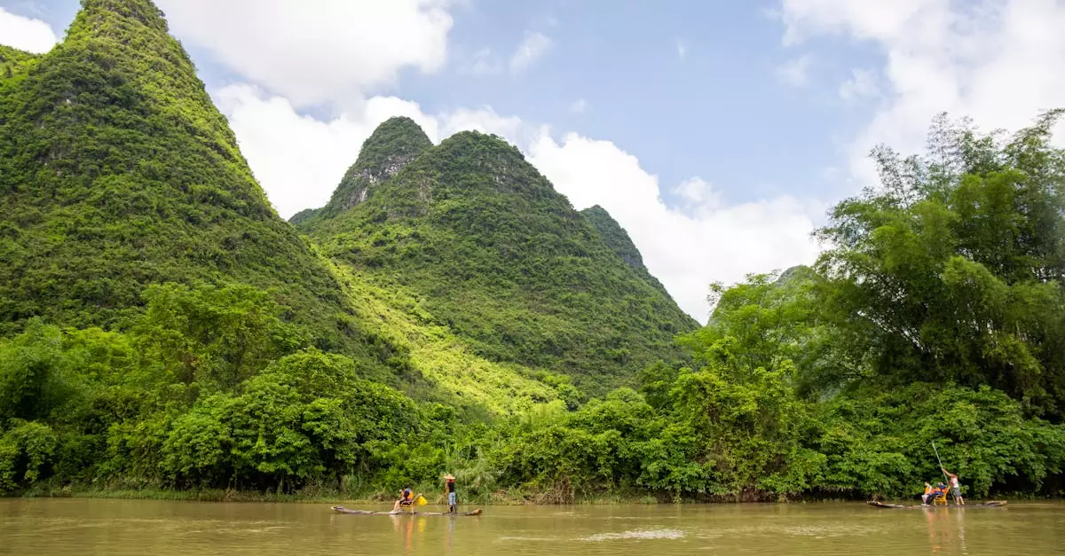yulong river bamboo rafting price