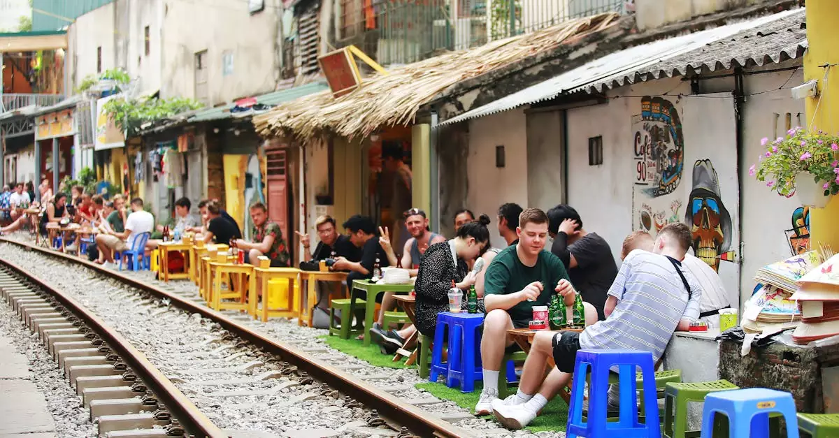 hanoi train street cafe price