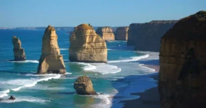 Majestic view of the Twelve Apostles along the Great Ocean Road in Australia.