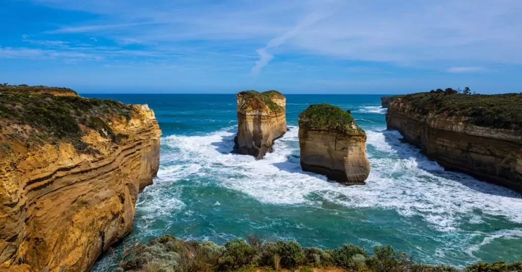 Best Australian Coastal Escapes: Top 5 Destinations 8 Breathtaking coastal view of The Twelve Apostles in Victoria, Australia.