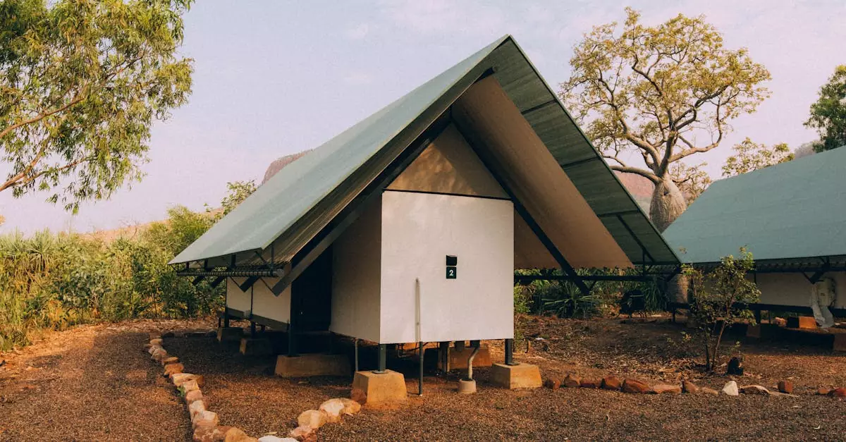 Charming cabin nestled in the natural Australian landscape, perfect for a peaceful retreat.