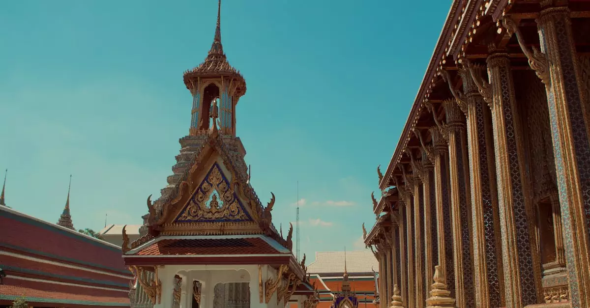 Explore the intricate details of Wat Phra Kaew, a stunning example of traditional Thai architecture in Bangkok.