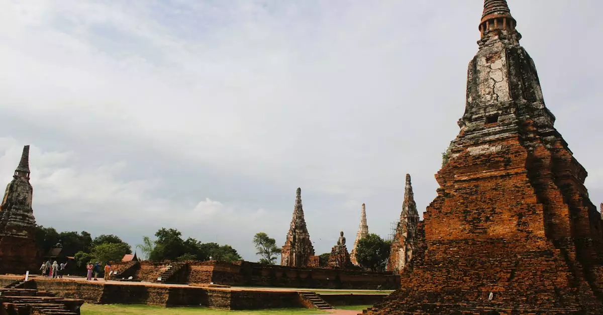 Explore the ancient architecture of Wat Chaiwatthanaram in Ayutthaya, a renowned travel destination in Thailand.