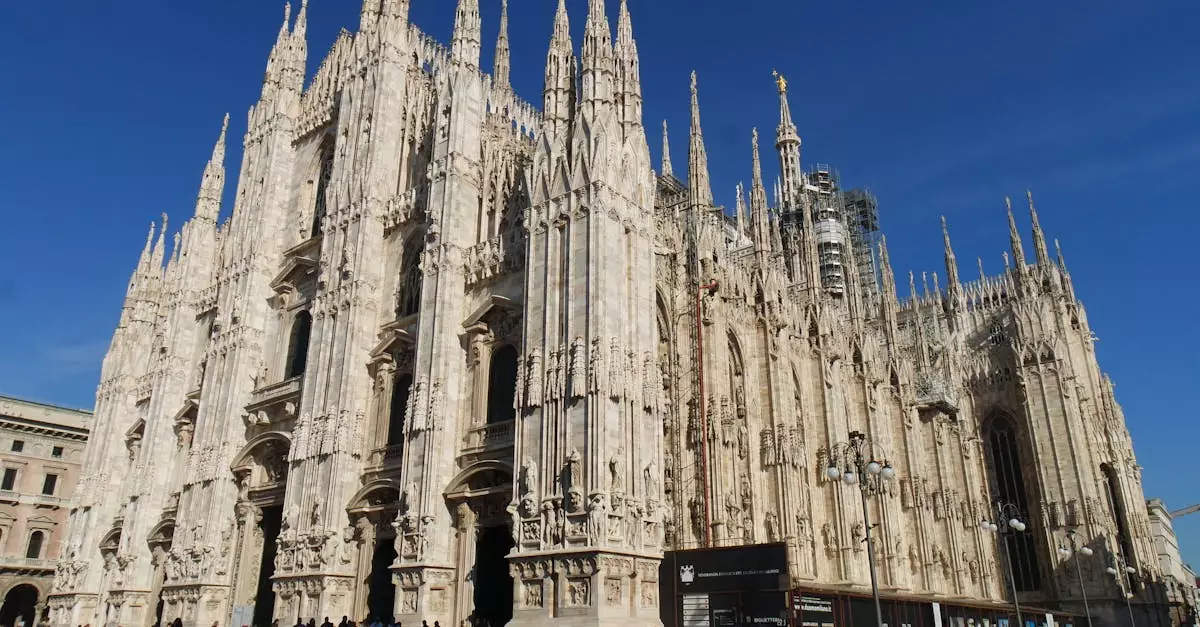 Explore the stunning Gothic architecture of the Duomo di Milano, Italy's iconic cathedral.