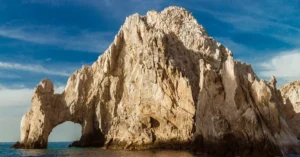 Captivating view of The Arch at Cabo San Lucas with stunning blue sea and sky backdrop.