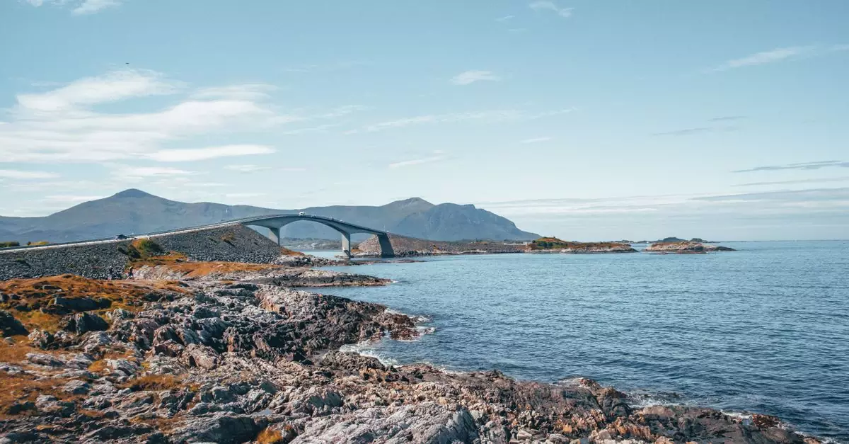 Picturesque coastline featuring a unique bridge across rocky terrain and Atlantic waters.