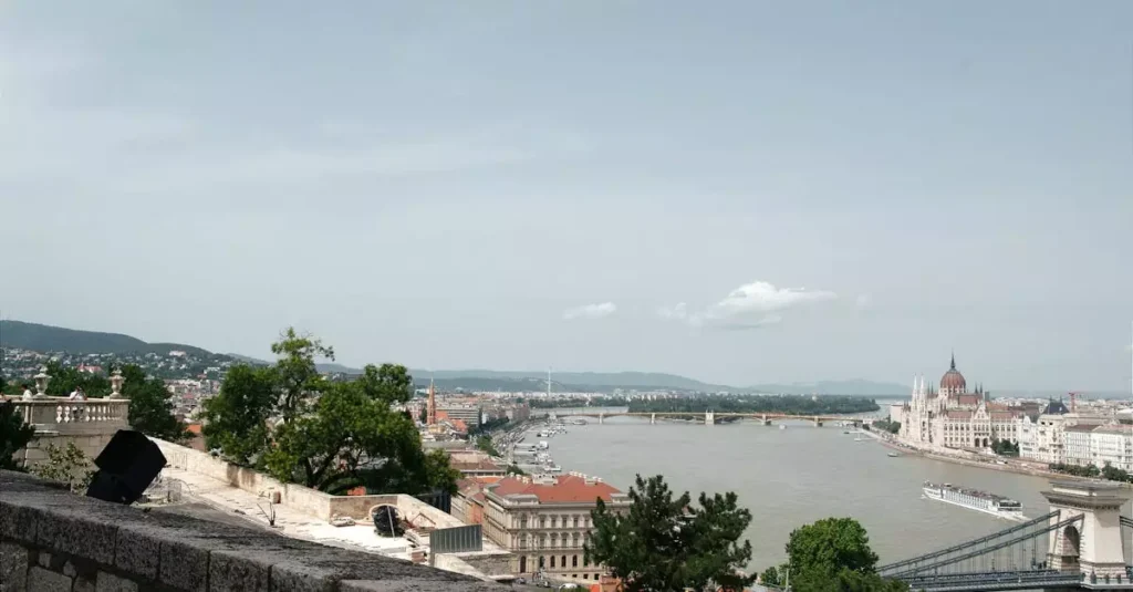 Best Eastern Europe Destinations for Adventure 2 A breathtaking aerial view of Budapest showcases the Danube River and iconic landmarks like the Hungarian Parliament.