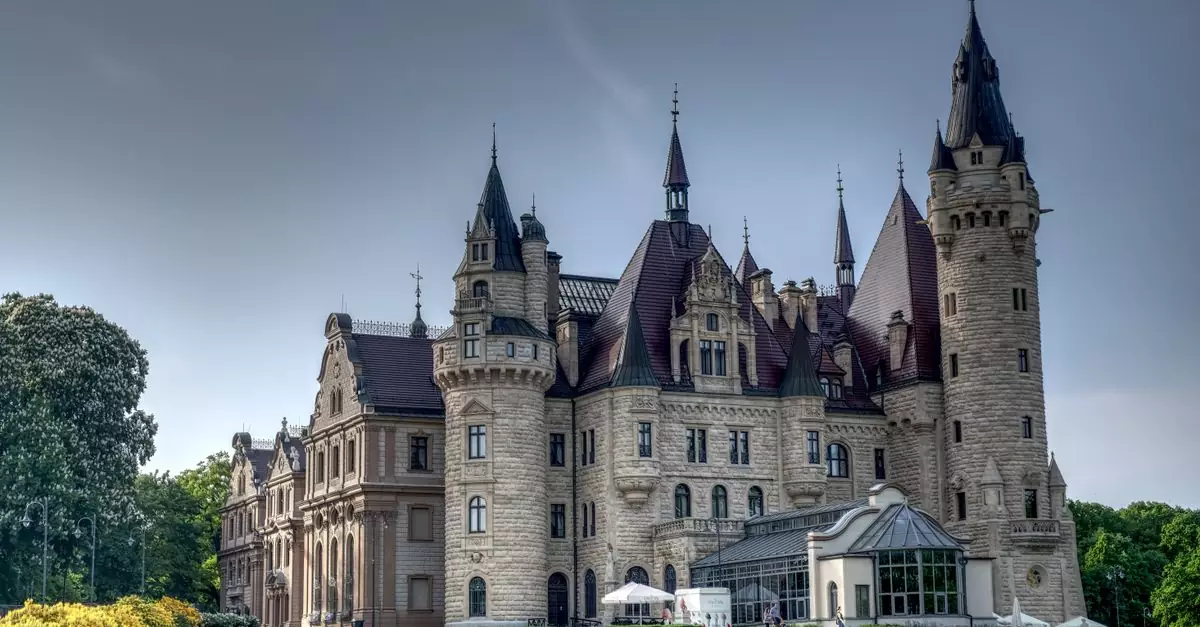 Explore the historic Moszna Castle in Poland, showcasing stunning romantic architecture.
