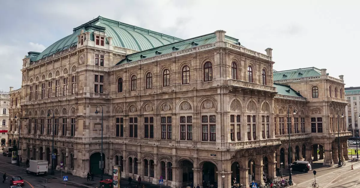 A stunning architectural view of the Vienna State Opera House in Austria.
