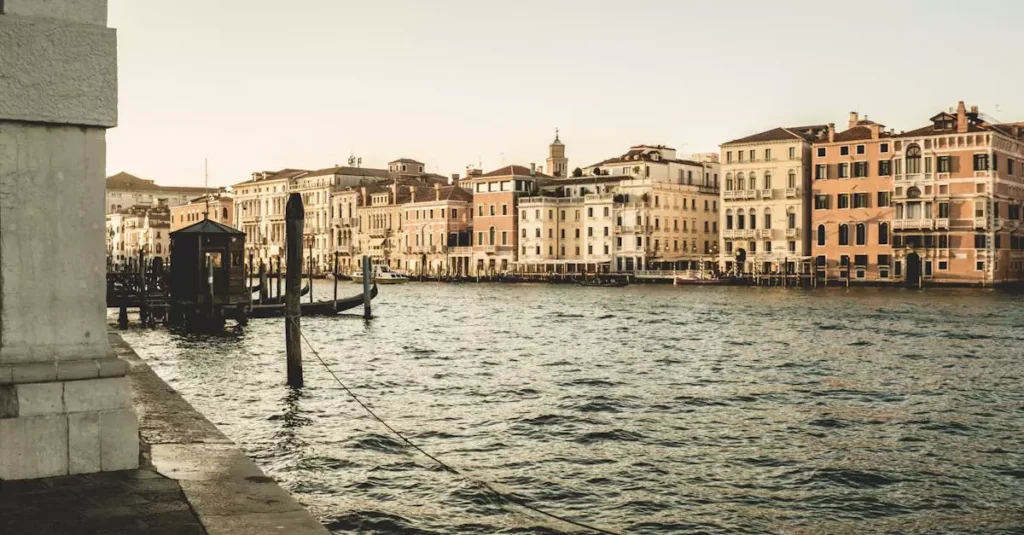 Best Romantic Italy Destinations for Couples 2 Discover the serene view of Venice's Grand Canal at sunset, showcasing historic architecture and tranquil waters.
