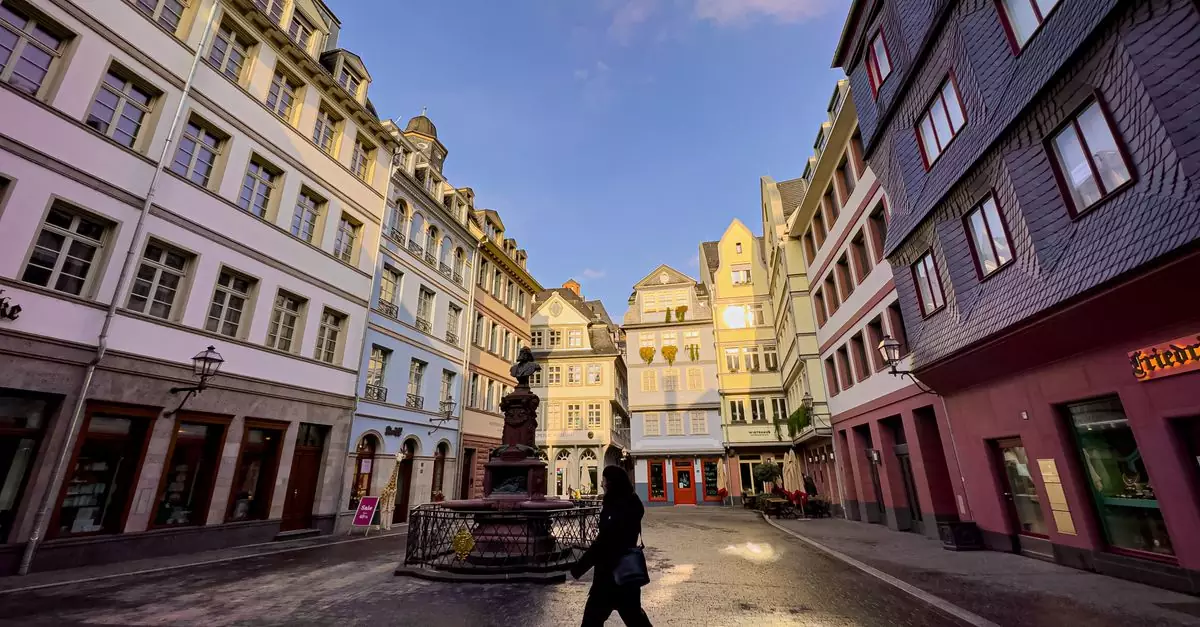 Explore the historic charm of Frankfurt's old town with colorful facades and pedestrian-friendly streets.