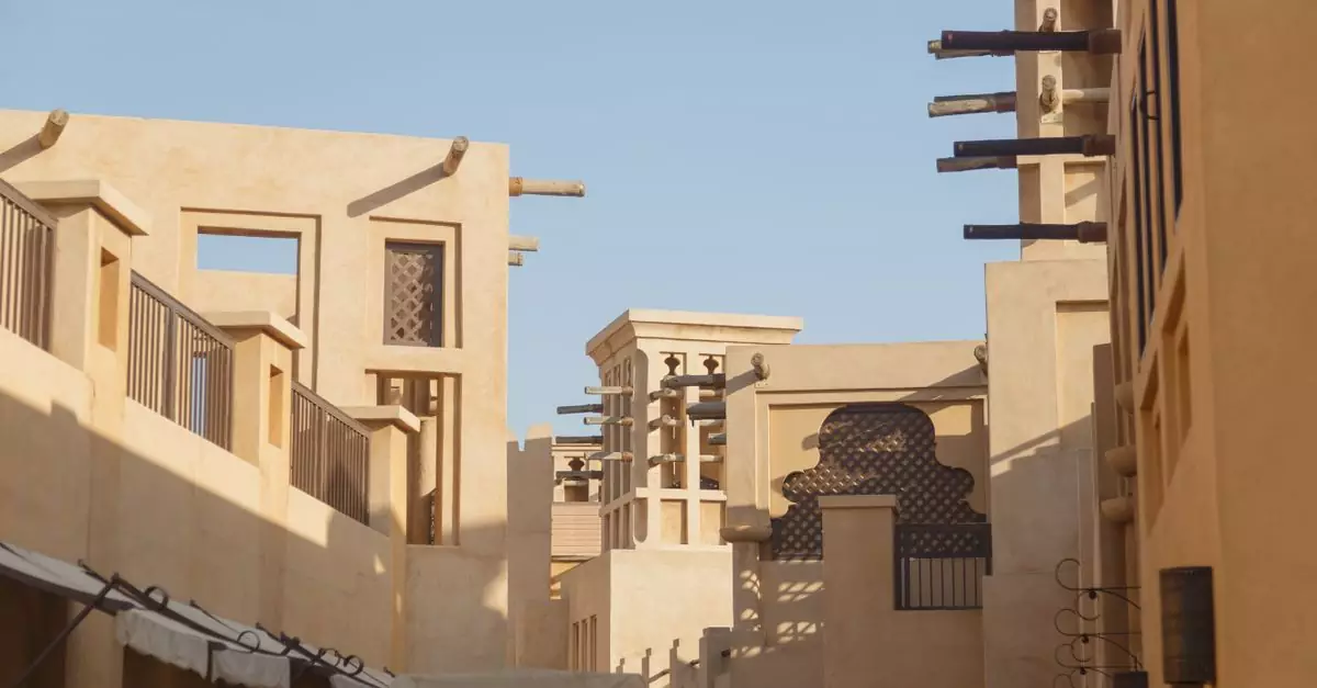 Embrace the blend of traditional and contemporary architectural styles in Dubai, showcasing unique building designs.